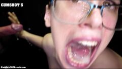 Oynat Gloryhole cumshot aşırı yük: jackie big white dick yuttu