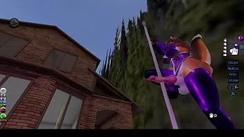 Abspielen Hot sexy Thicc Fox tanzt auf einem Pole Dance [zweites Leben]