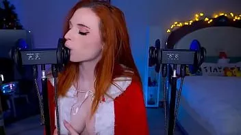 Oynat Bir avuç dolusu tatil sağıcısı, kaybedene kadar asmr yalıyor
