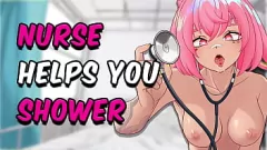 play Hentai Anime Krankenschwester, sinnliches Dusch-Schwanz-Reinigungs-Rollenspiel